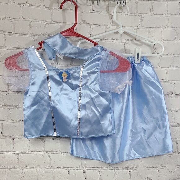 Disney Cinderella Princess Dress Girls Size 4-6/6X Blue Fantasy Play Costume - Picture 3 of 10